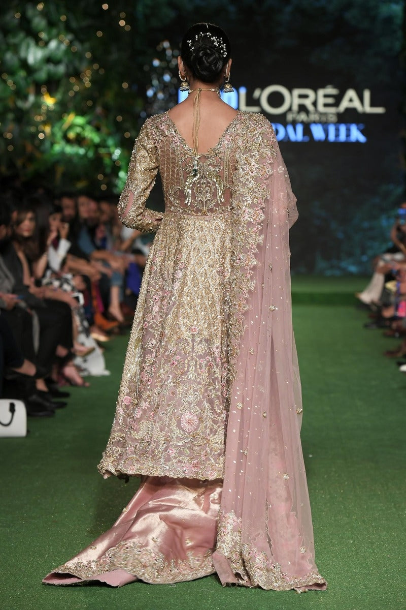 Pakistani Bridal Frock For Wedding Backside Look