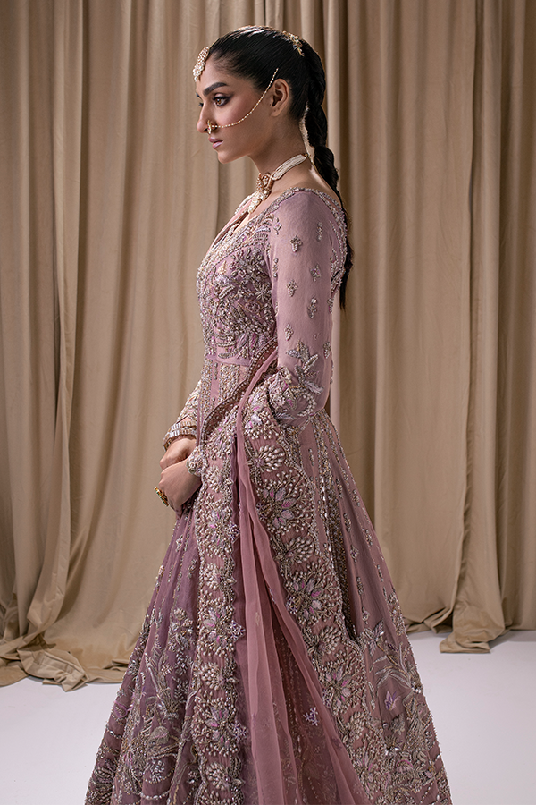 Exquisite Pakistani Bridal Frock with Lehenga for Weddings