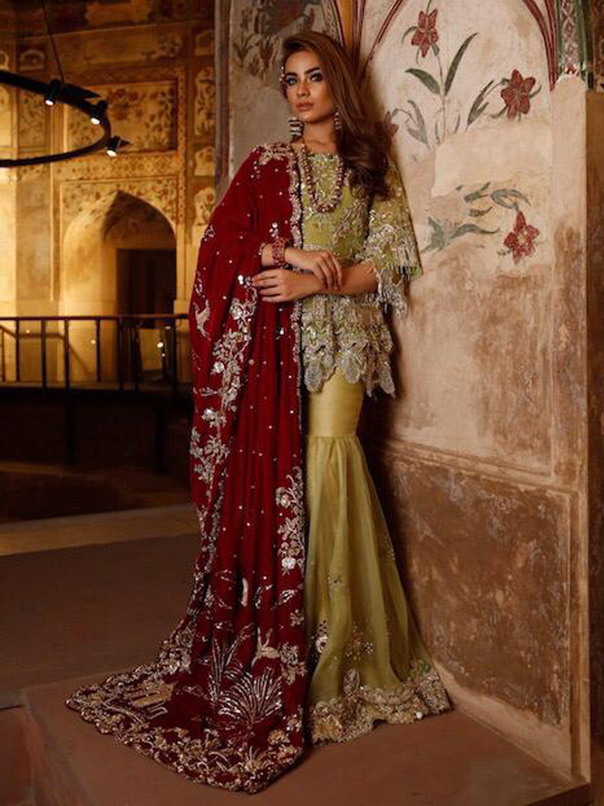 Pakistani Bridal Gharara Shirt for Wedding