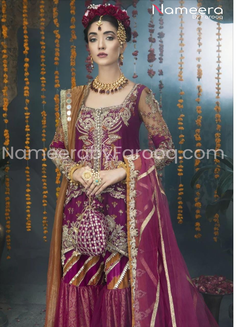 Pakistani Bridal Gharara for Wedding