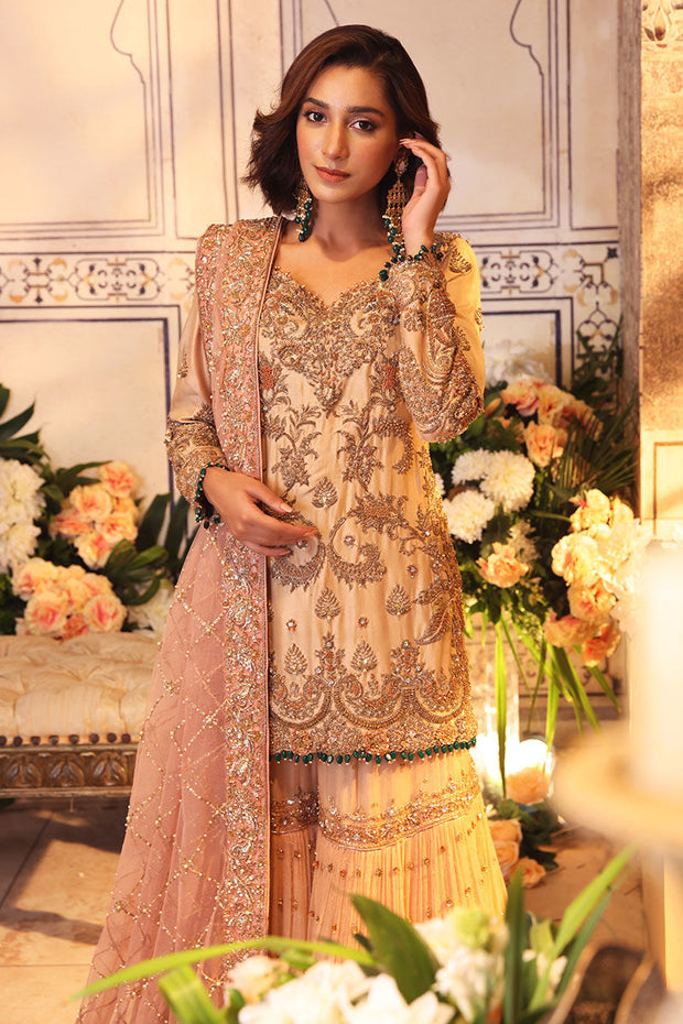 Pakistani Bridal Gharara with Kameez and Dupatta