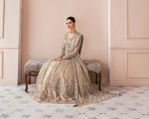 Pakistani Bridal Gown Lehenga and Dupatta Dress