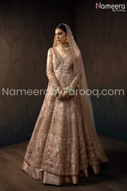 Pakistani Bridal Gown Wear with Embroidery 