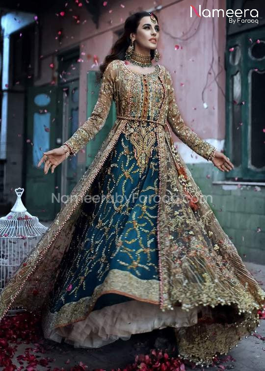 Pakistani Bridal Gown with Maxi Dress