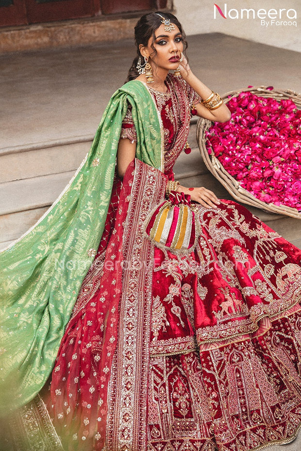 Pakistani Bridal Lehenga Choli