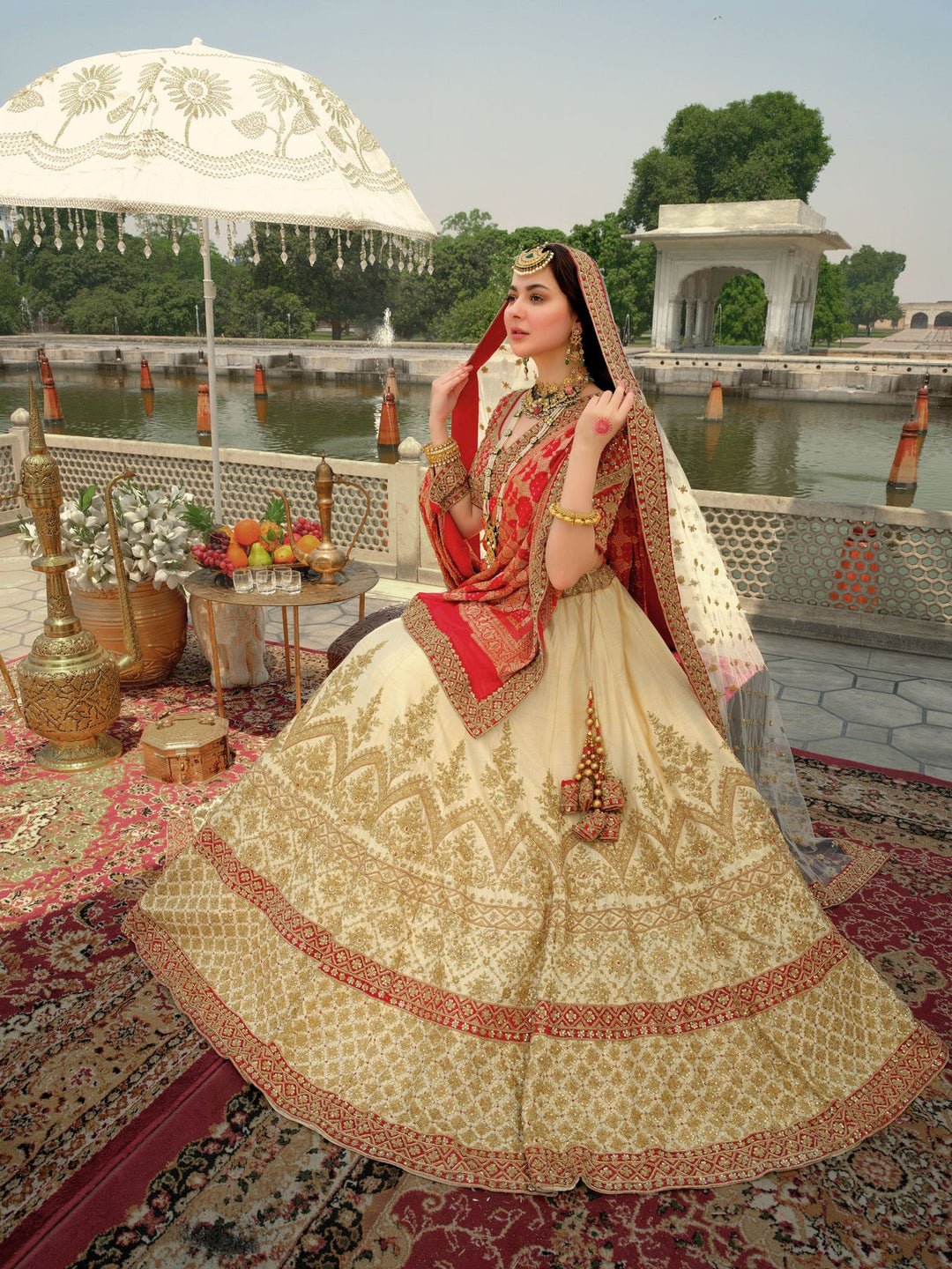 Traditional Pakistani Bridal Lehenga Choli - Elegant Bridal Wear