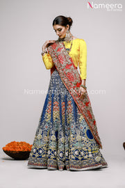 Pakistani Bridal Lehenga for Mehndi