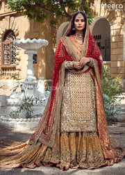 Pakistani Bridal Lehenga with Long Shirt