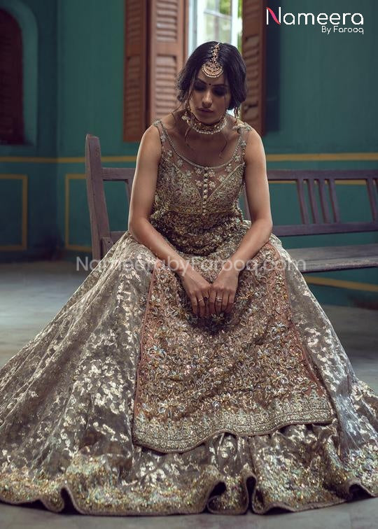 Pakistani Bridal Lehenga with Long Shirt