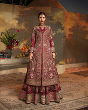 Pakistani Bridal Lehenga with Open Jacket Shirt Dress Online