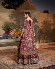 Pakistani Bridal Lehenga with Open Jacket Shirt Dupatta Dress