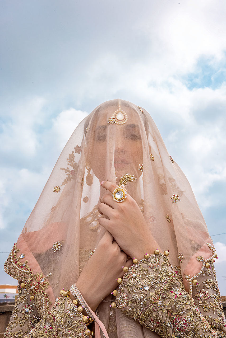 Luxury Pakistani Bridal Lehenga with Shirt & Dupatta