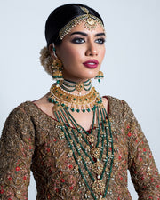 Pakistani Bridal Lehenga with Shirt and Dupatta