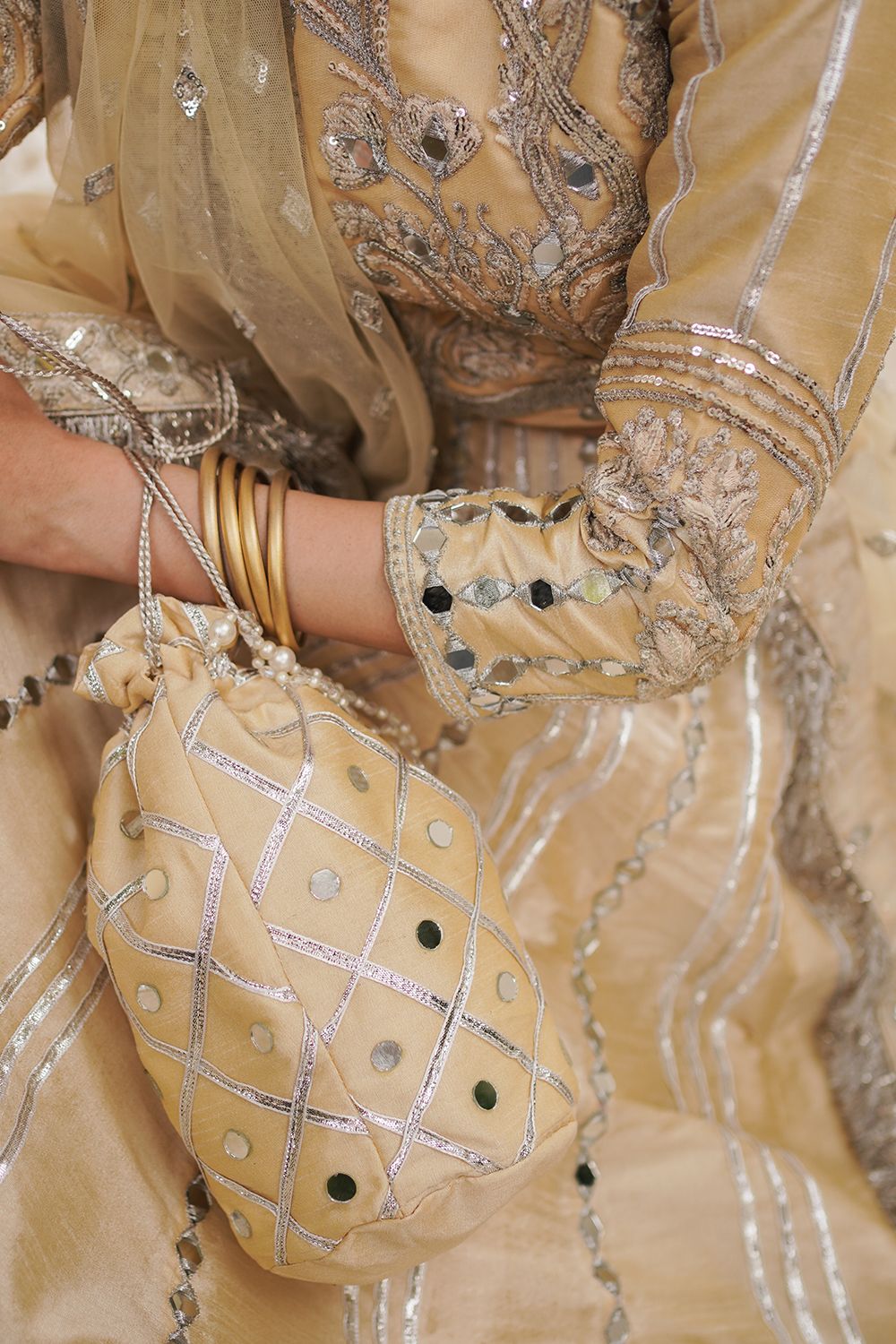Elegant Lime Yellow Pakistani Bridal Lehenga Choli Set