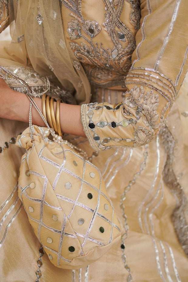 Pakistani Bridal Lime Yellow Lehenga Choli Dupatta Online