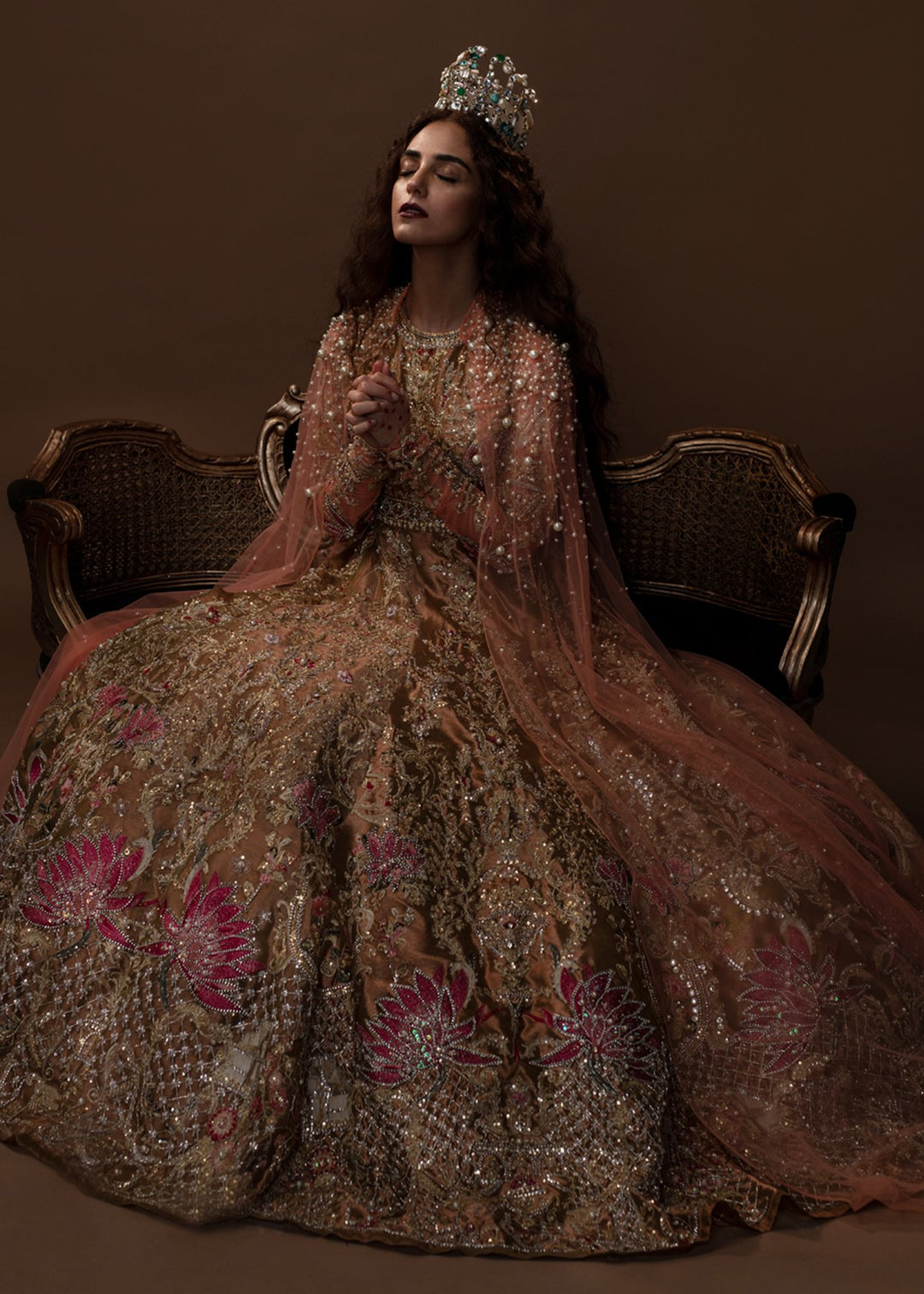 Pakistani Bridal Maxi For Wedding Close Up