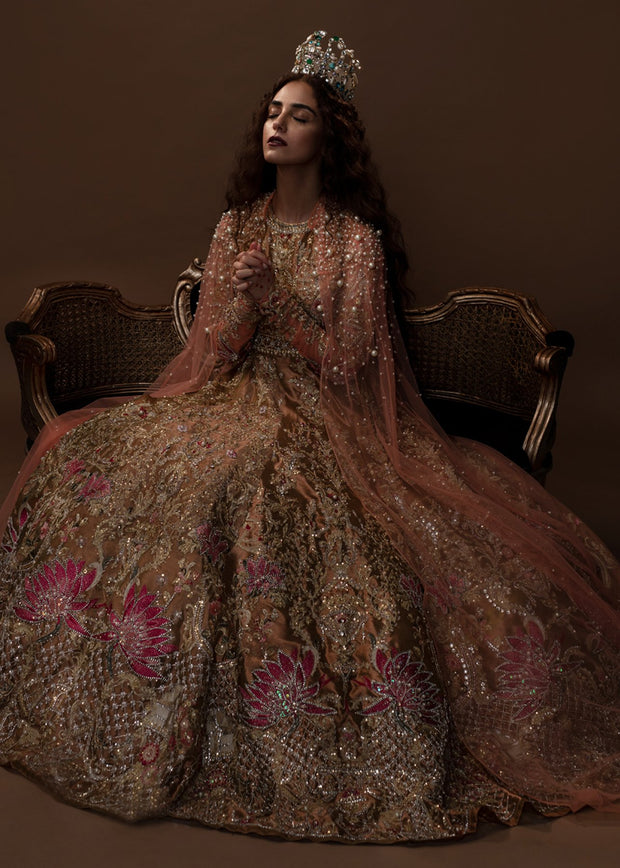 Pakistani Bridal Maxi For Wedding Close Up