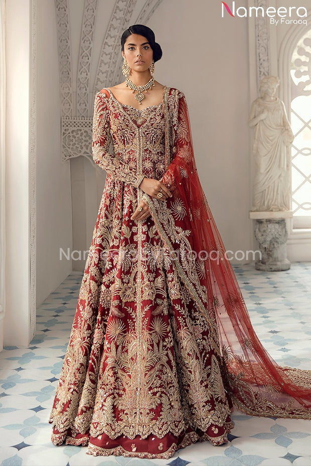 Pakistani Bridal Maxi Lehenga