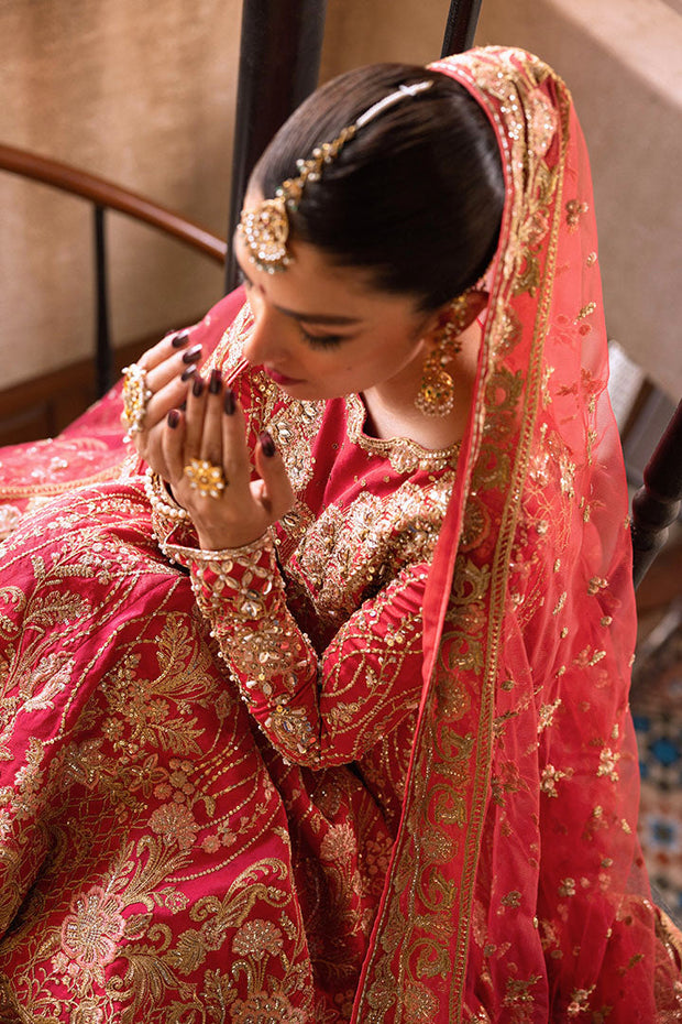 Pakistani Bridal Maxi and Red Sharara Dress