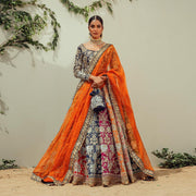 Pakistani Bridal Multicolored Lehenga Choli