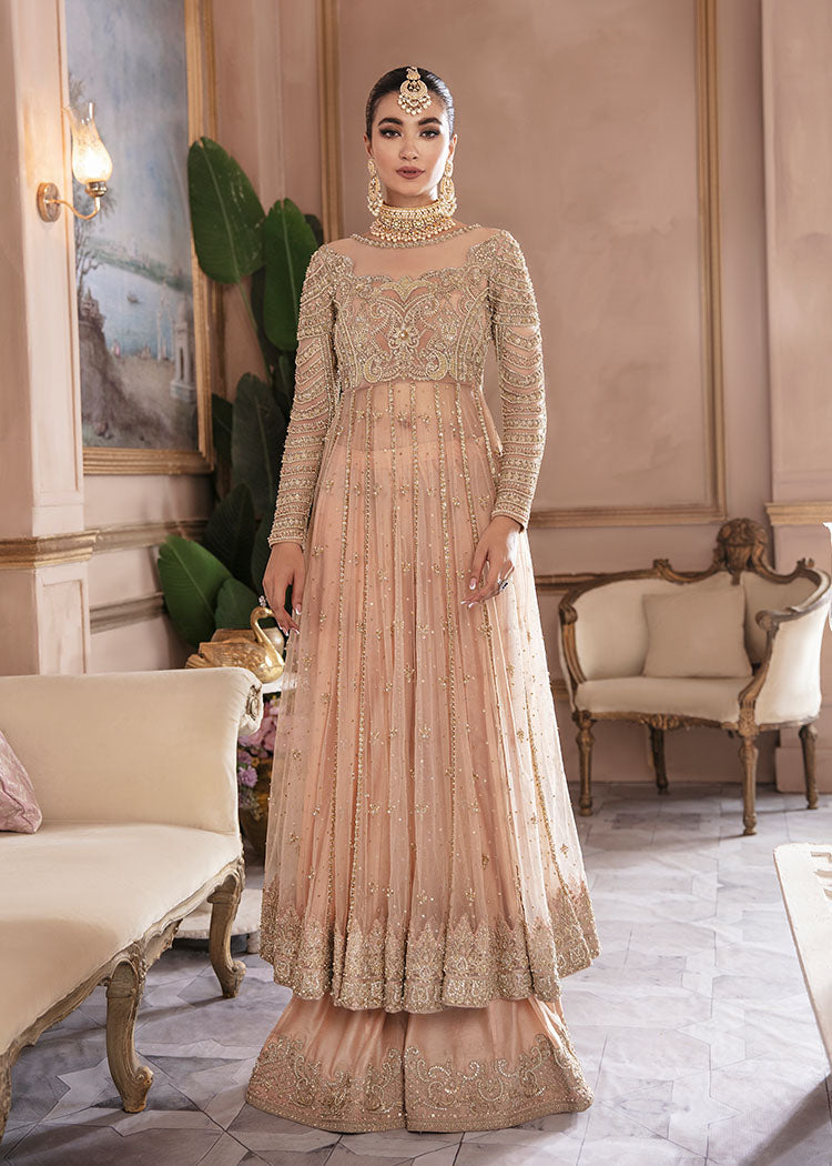 Exquisite Pakistani Bridal Pishwas Frock & Sharara Suit