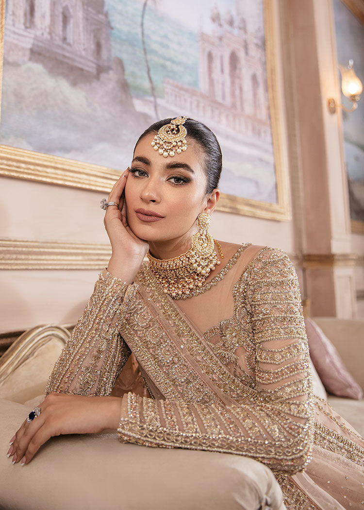 Exquisite Pakistani Bridal Pishwas Frock & Sharara Suit