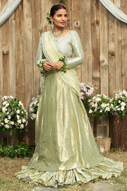 Pakistani Bridal Raw Silk Lehnga for Wedding