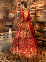 Pakistani Bridal Red Outfit for Wedding #C2057