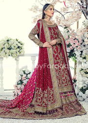 Pakistani Bridal Red Trail Lehenga 2021 Online 