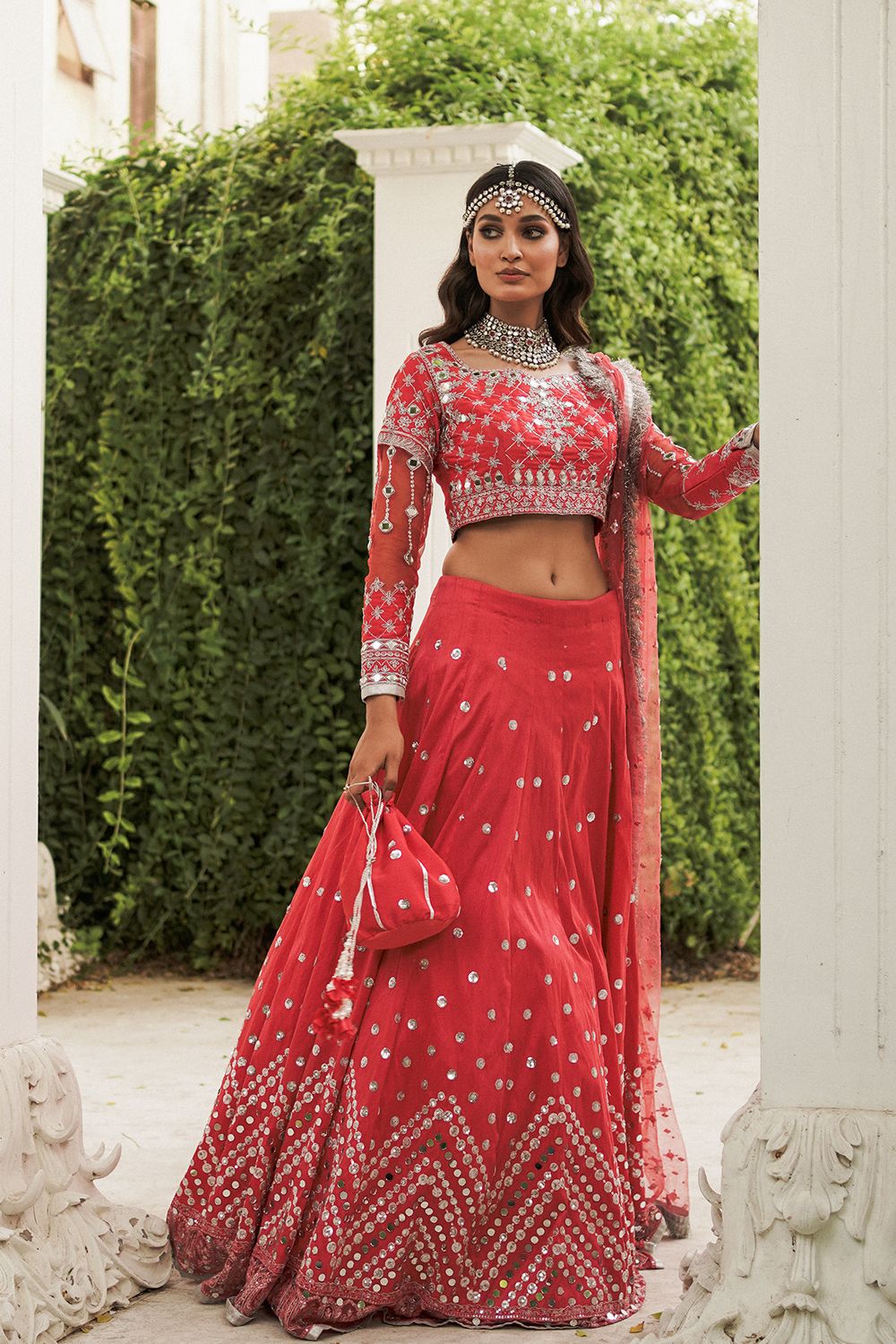 Shocking Pink Pakistani Bridal Lehenga Choli for Modern Brides