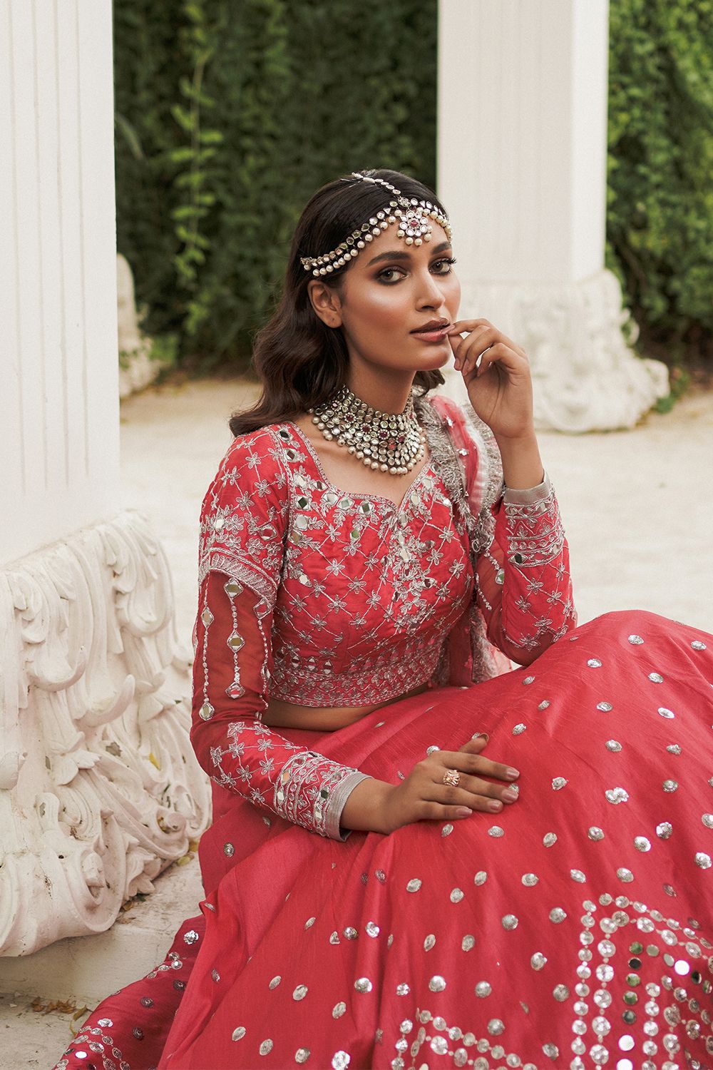 Shocking Pink Pakistani Bridal Lehenga Choli for Modern Brides