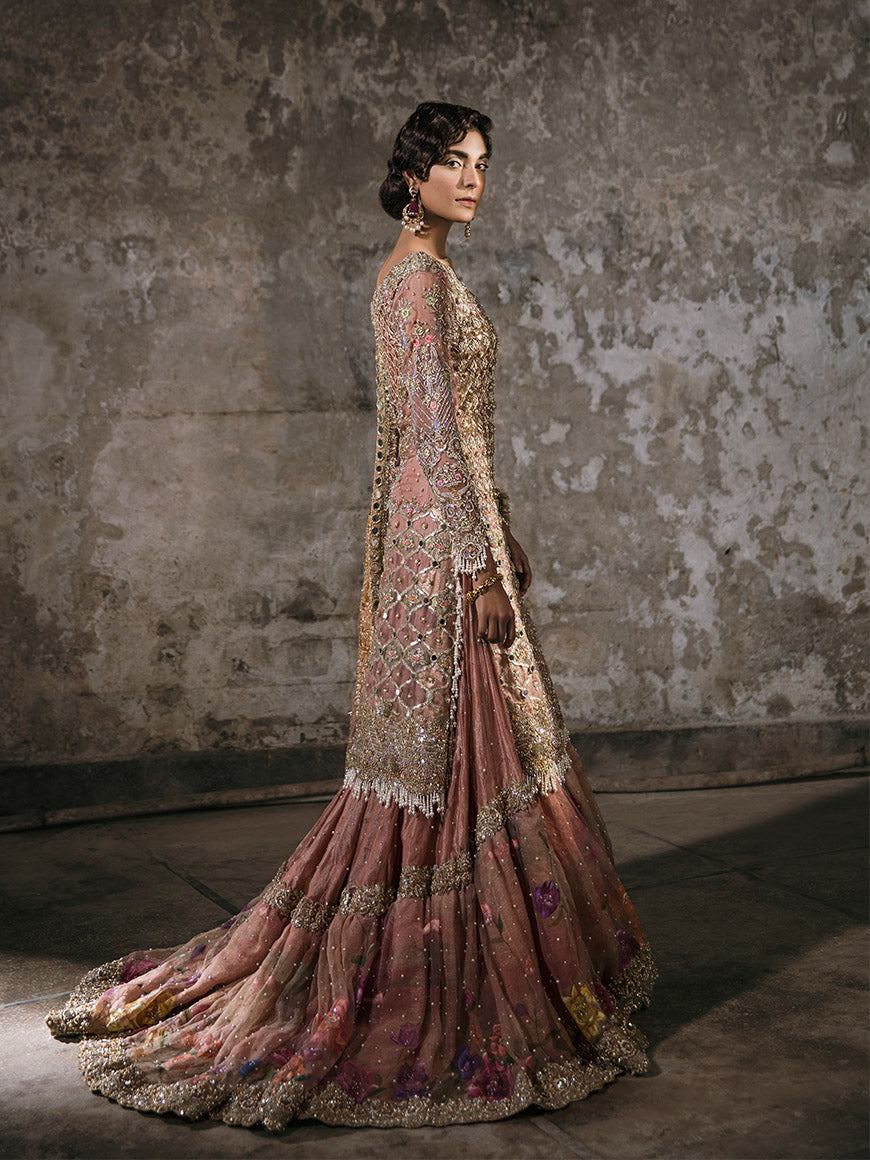 Pakistani Bridal Walima Dress for Wedding Lehnga Look