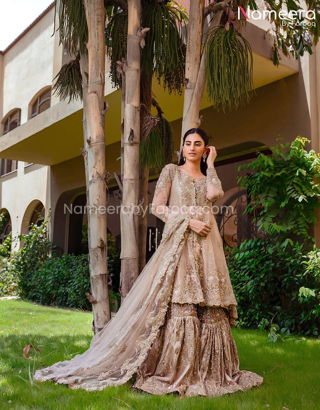 Pakistani Bridal Wedding Gharara Dress Online 2021