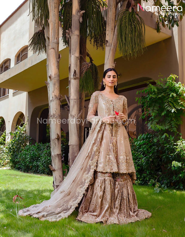 Pakistani Bridal Wedding Gharara Dress Online