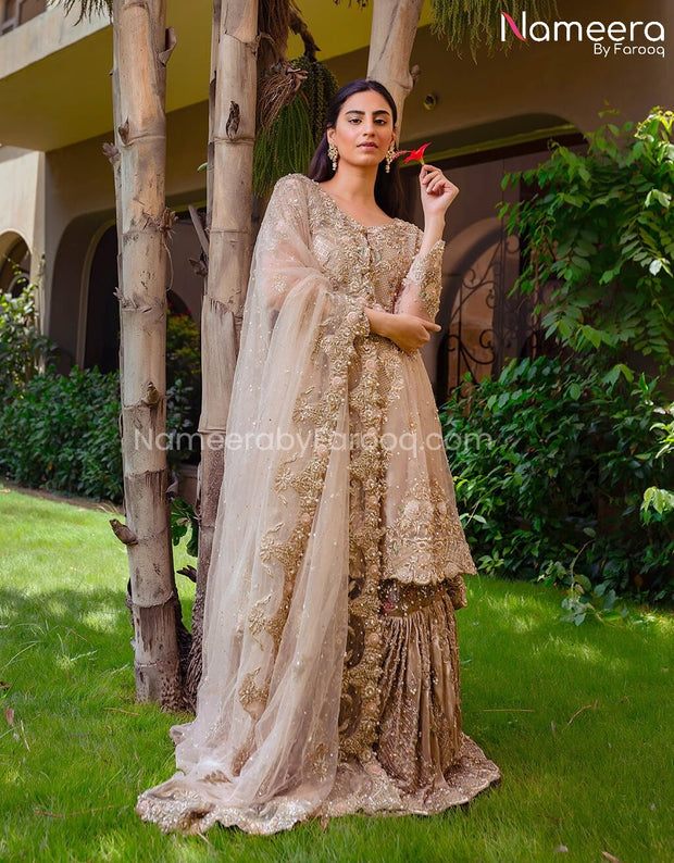 Pakistani Bridal Wedding Gharara Dress Online Overall Look