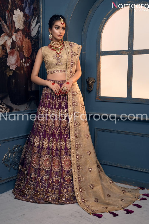 Pakistani Bridal Wedding Wear With Embroidery Overall view