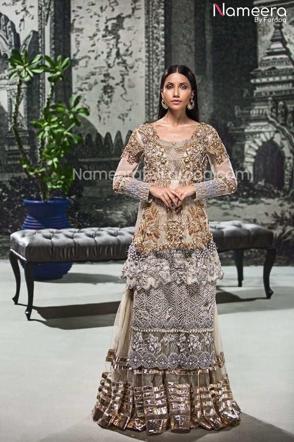 Embellished Pakistani Bridesmaid Dresses Online 2021 Nameera by Farooq Embellished Pakistani Bridesmaid Dresses Online 2021 Nameera by Farooq