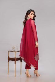 Pakistani Chiffon Dress in Kameez Trouser Dupatta Style Online