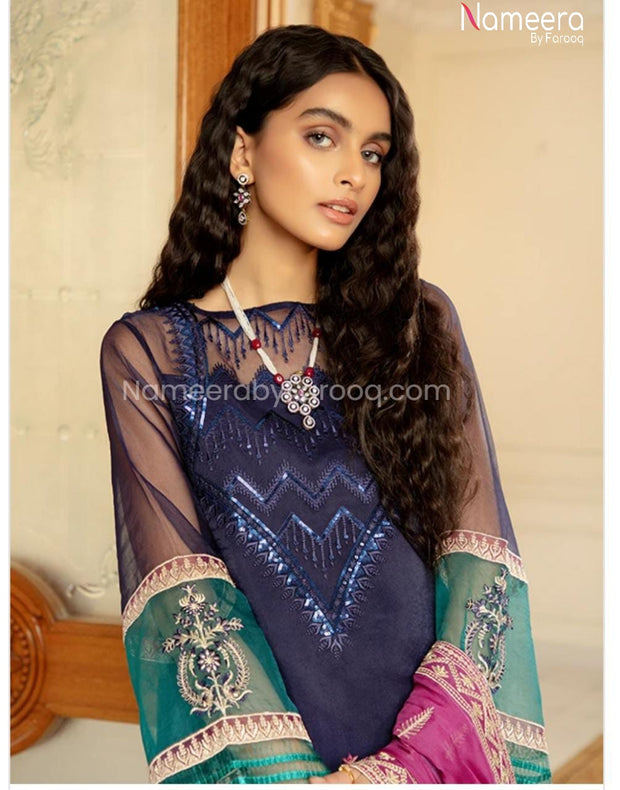 Pakistani Chiffon Wedding Dress for Ladies 2021 #BP210