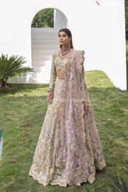 Pakistani Cream Lehenga Choli Dress 2022
