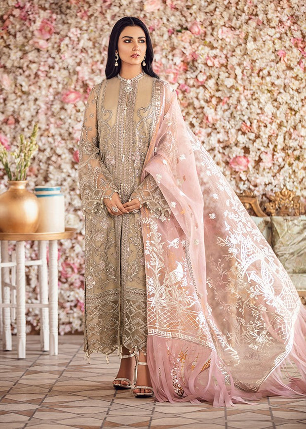 Pakistani Crinkle Chiffon Shirt with Embroidery