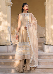Pakistani Crushed Sharara Kameez Dupatta Suit