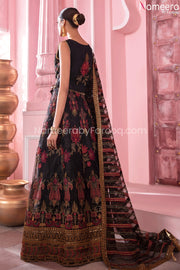 Black Heavy Chiffon Dress