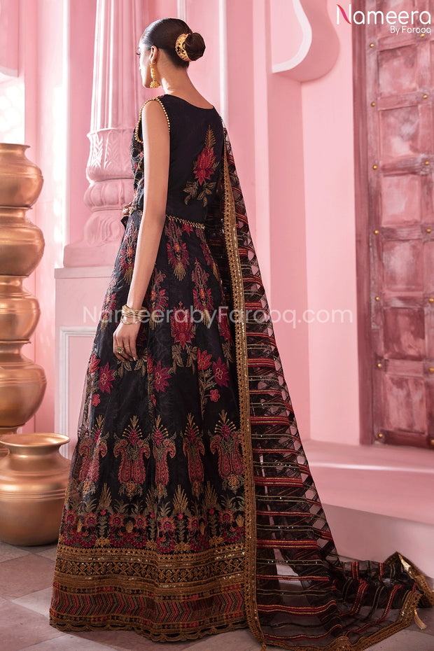 Black Heavy Chiffon Dress