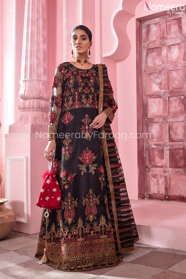 Pakistani Designer Black Lehenga 