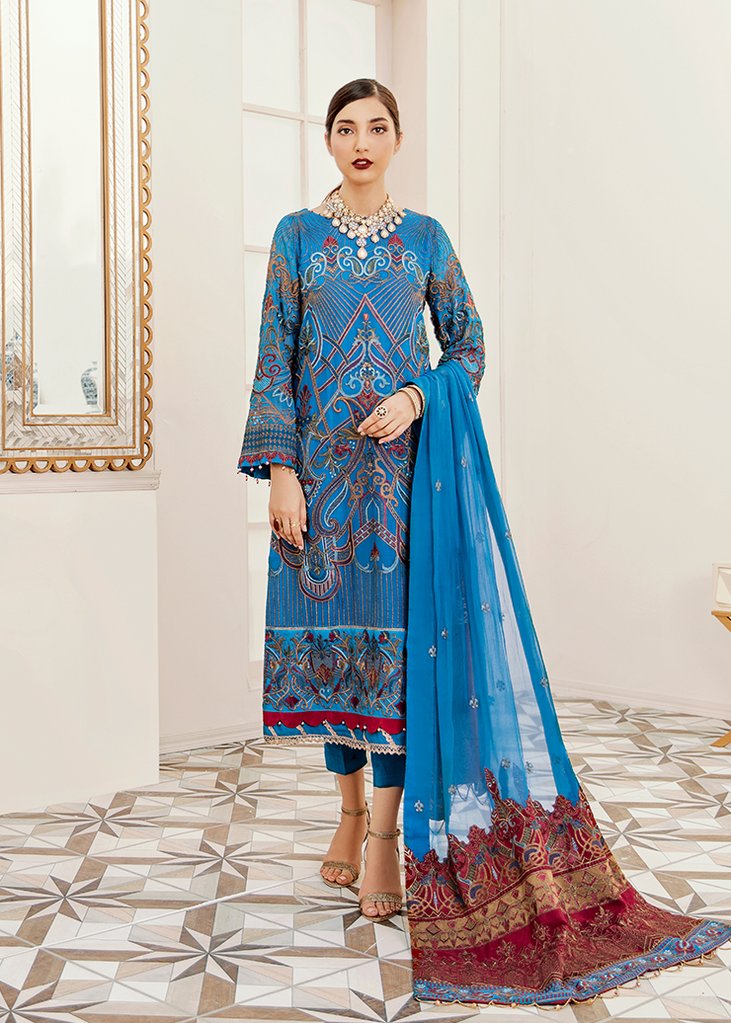 Buy Pakistani Designer Chiffon Outfit Online – Nameera by Farooq