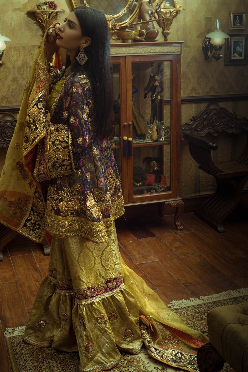 Pakistani Designer Gharara Shirt Outfit