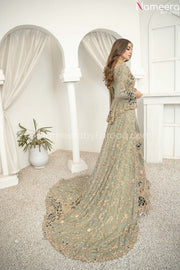 Pakistani Designer Lehenga for Bride Online Backside Look
