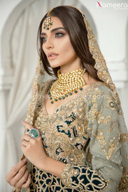 Pakistani Designer Lehenga for Bride Online Side Pose