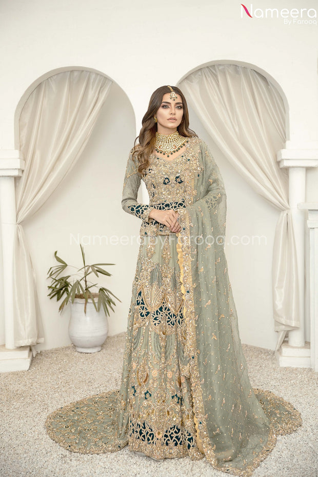 Pakistani Designer Lehenga for Bride Online Complete Look